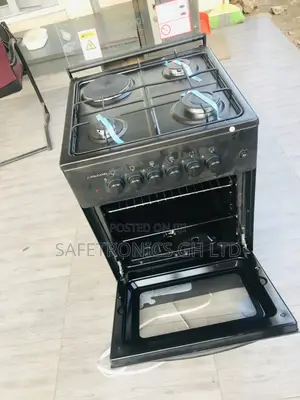 Black Volcano 3 Gas 1 Electric Oven With Grill 50x50