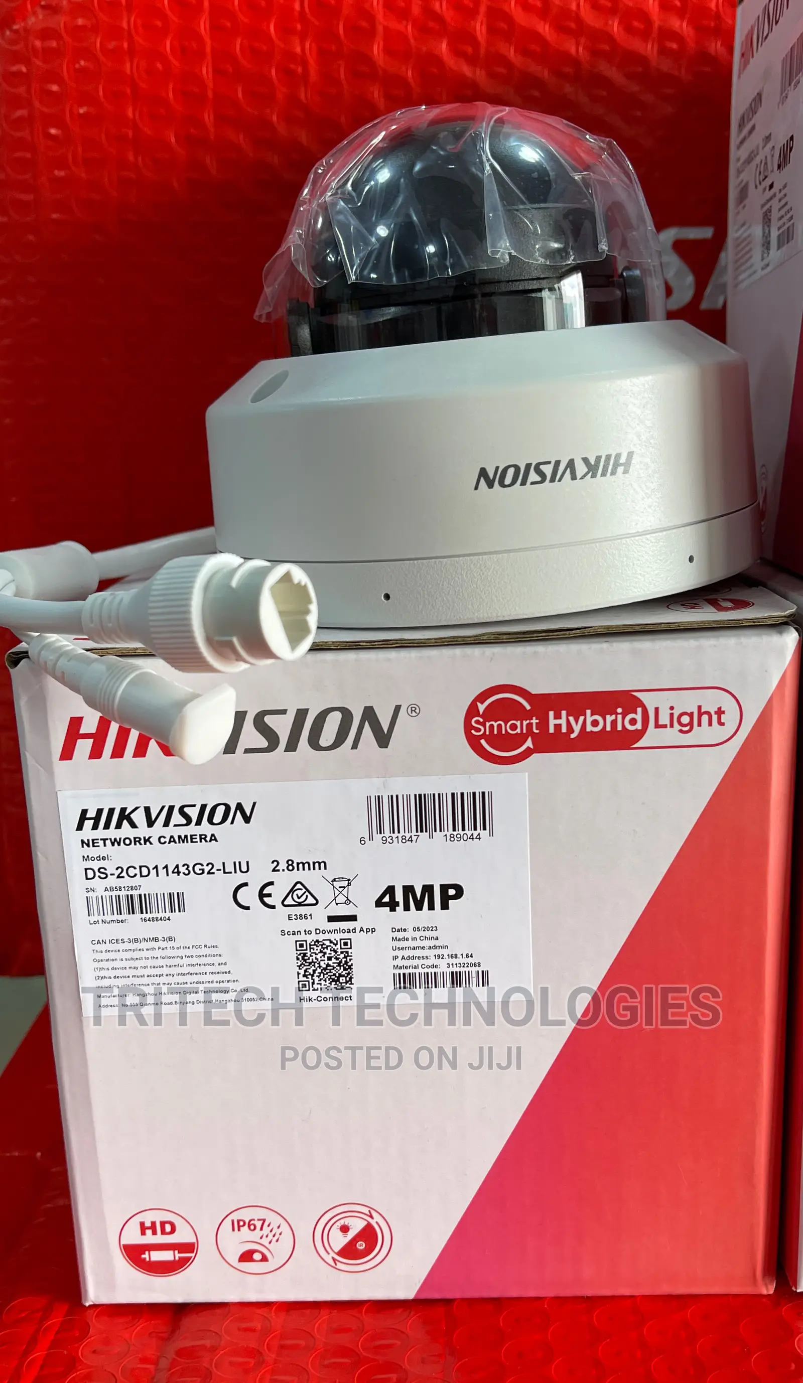 Hikvision Ds-2cd1143g2-Liu(2.8mm) 2mp 2.8mm Colorvu Dome Ca.