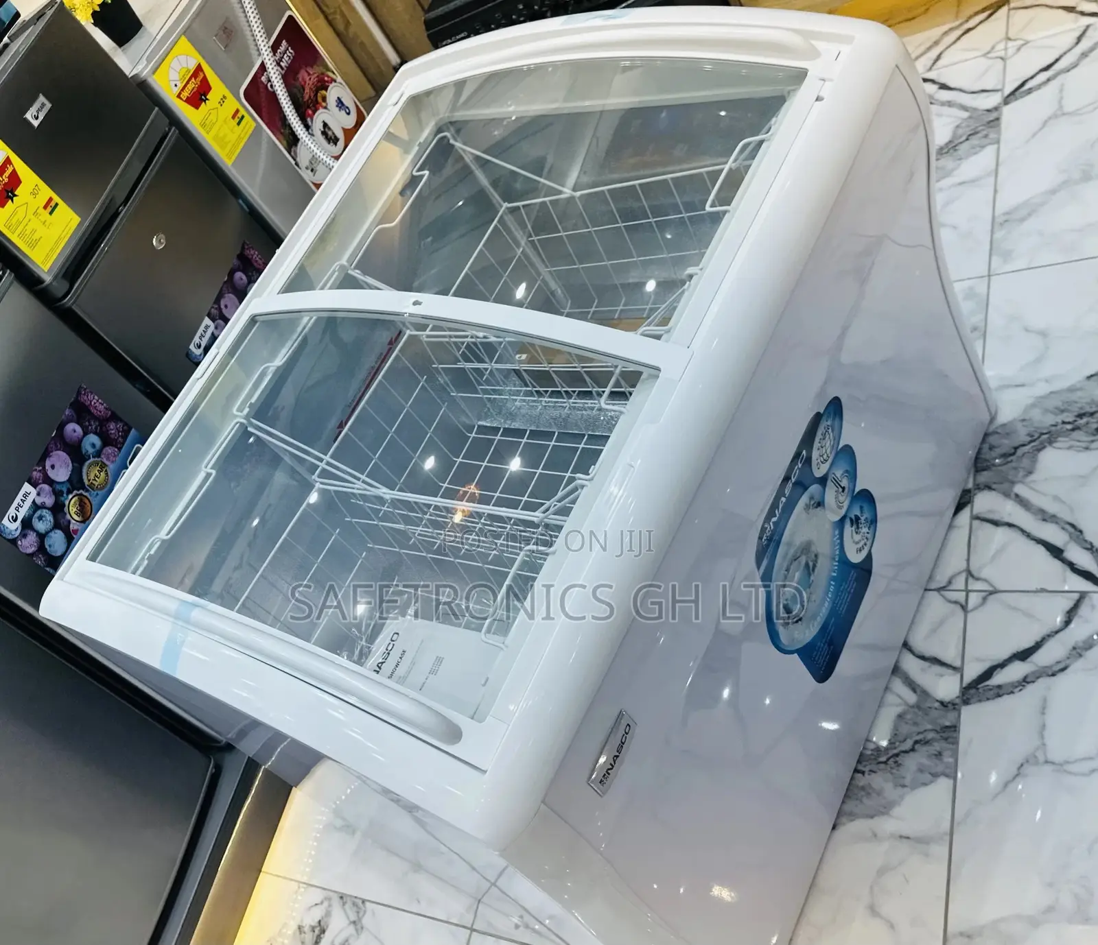 High Quality 509 Liters Display Nasco Ice Cream Fridge