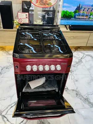 Ferre 4 Gas Red 50x60 Oven With Grill Cooker