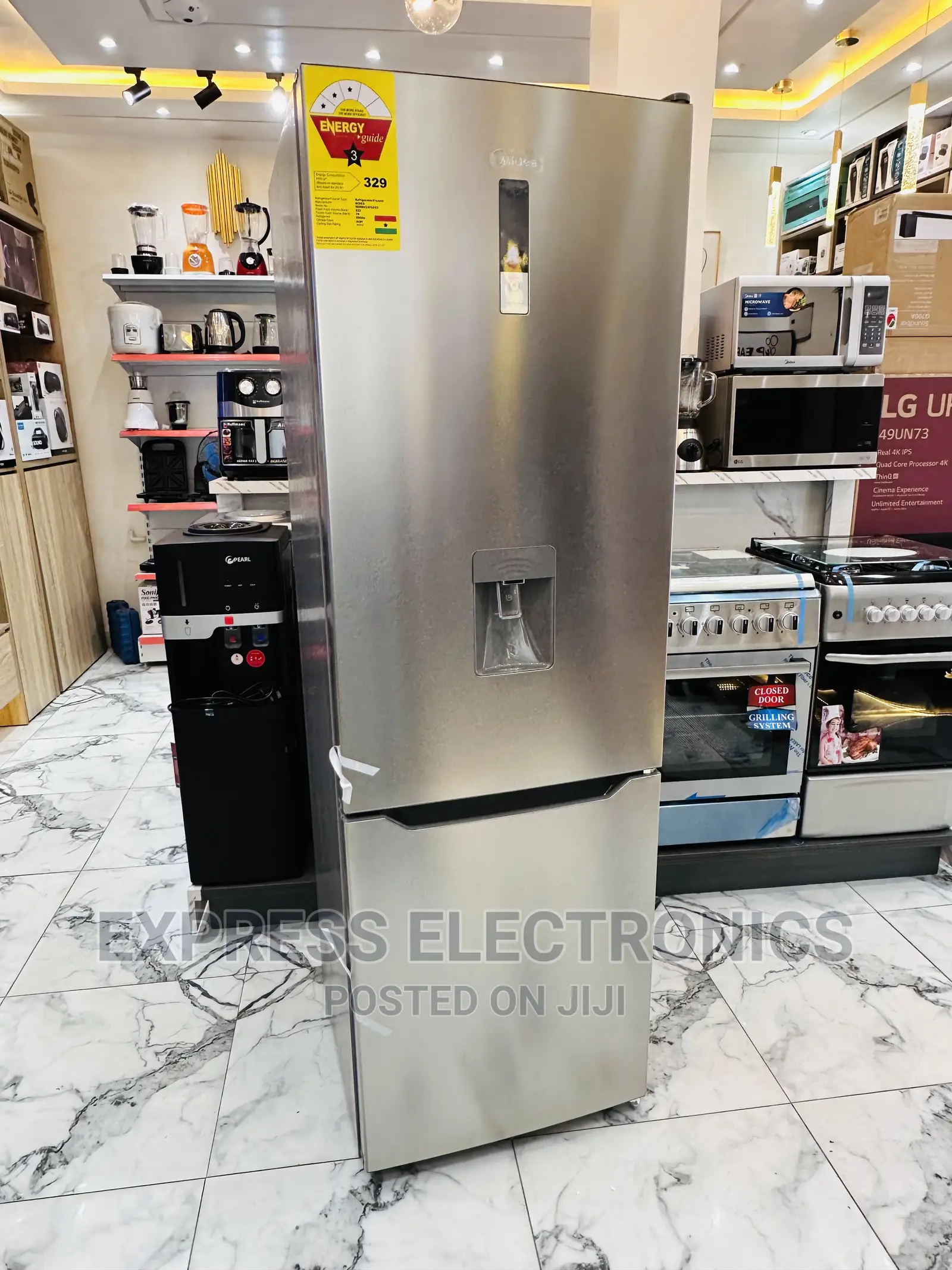 Get a New Double Door Fridge Bottom Freezer Midea 309L