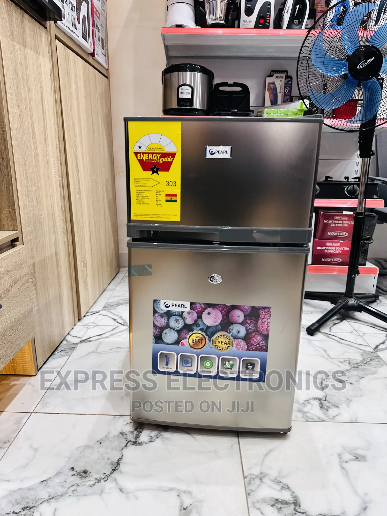 No1 Best Pearl Tabletop Double Door Fridge 10T