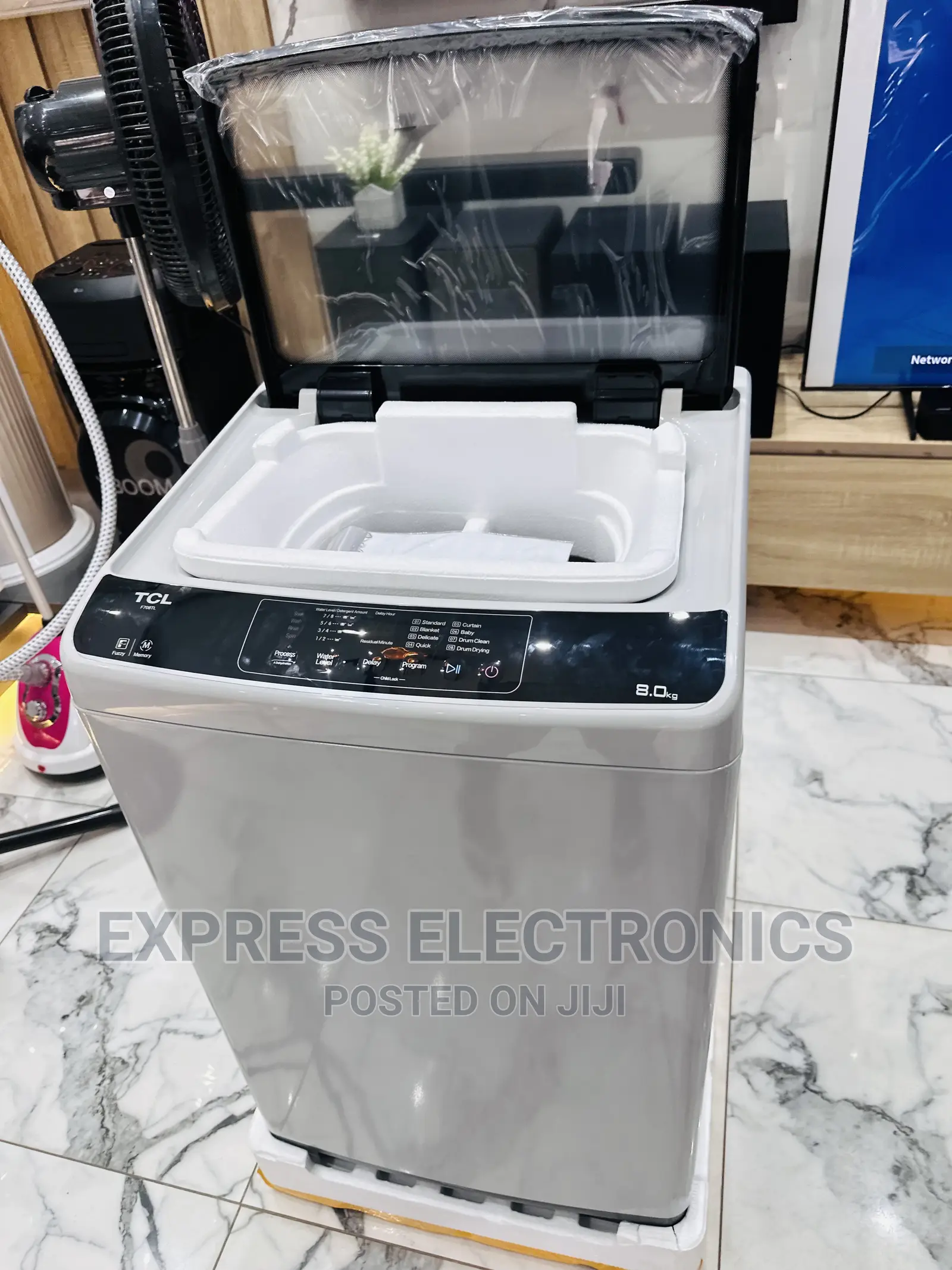 Stainless Material TCL 85kggf708tl 8kg Top Load WM