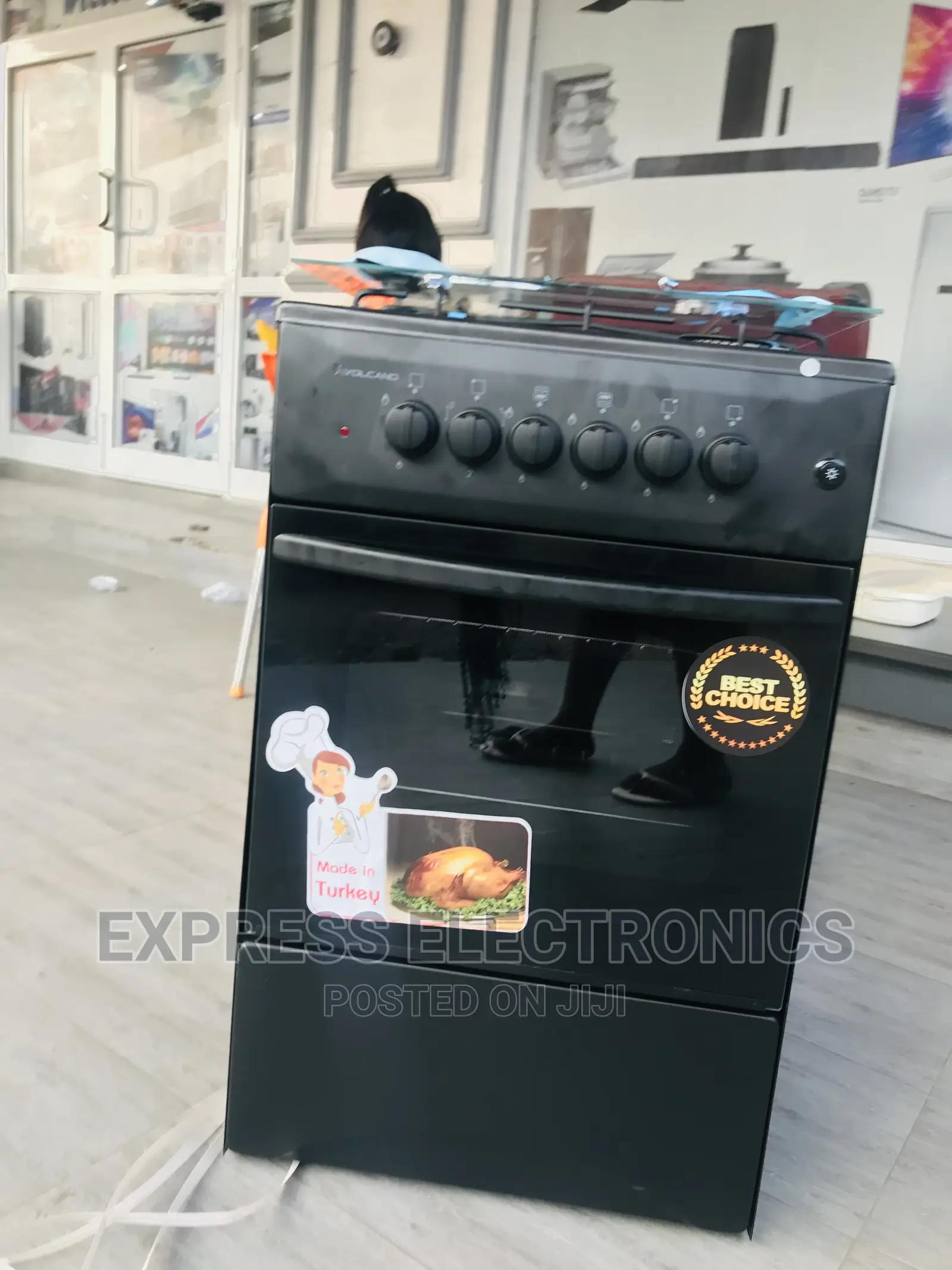 Call and Order for Black Gas and Electric Cooker 3+1