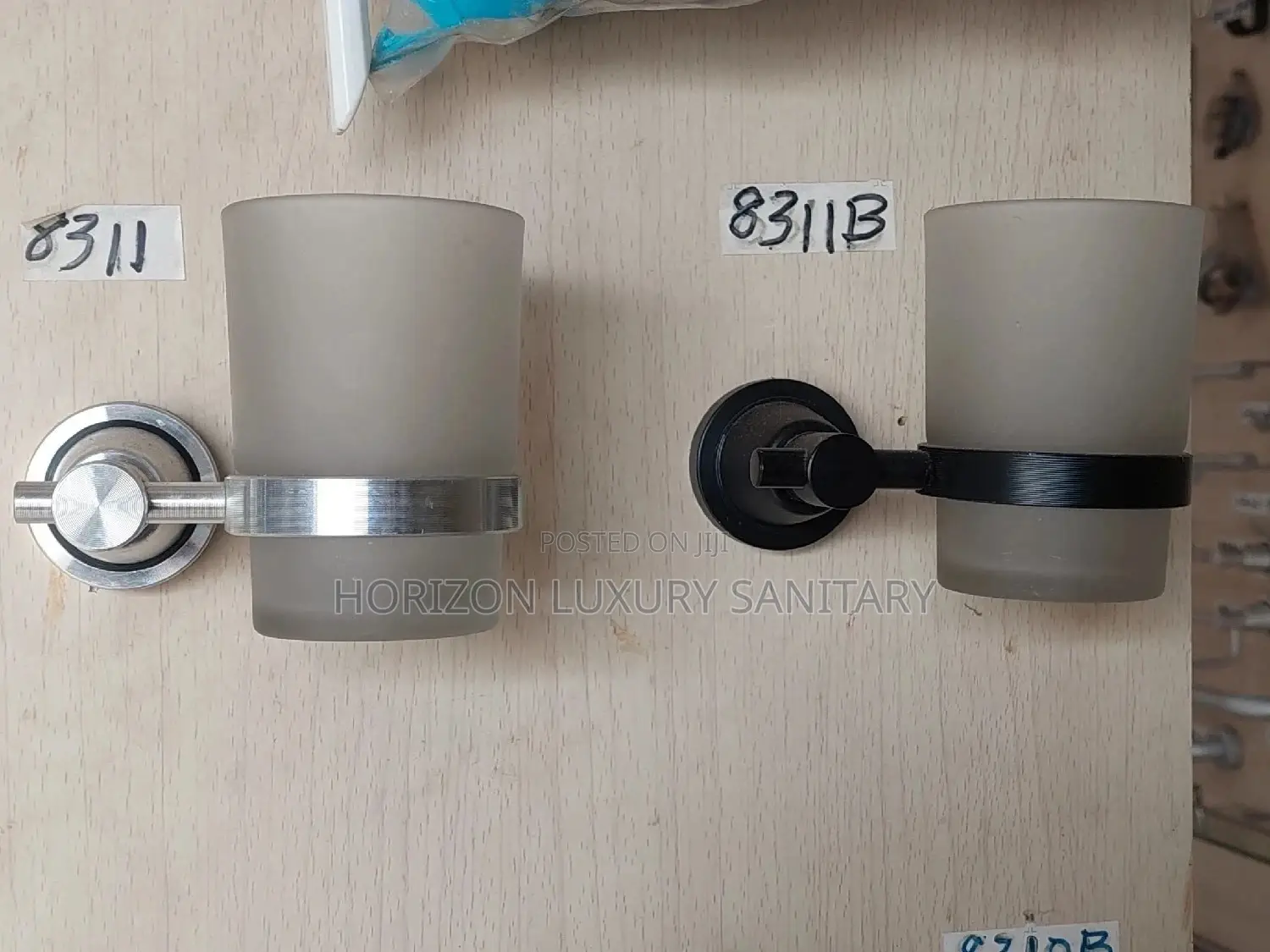 Wall Mounted Single Tumbler Holder Glass Toothbrush Holder
