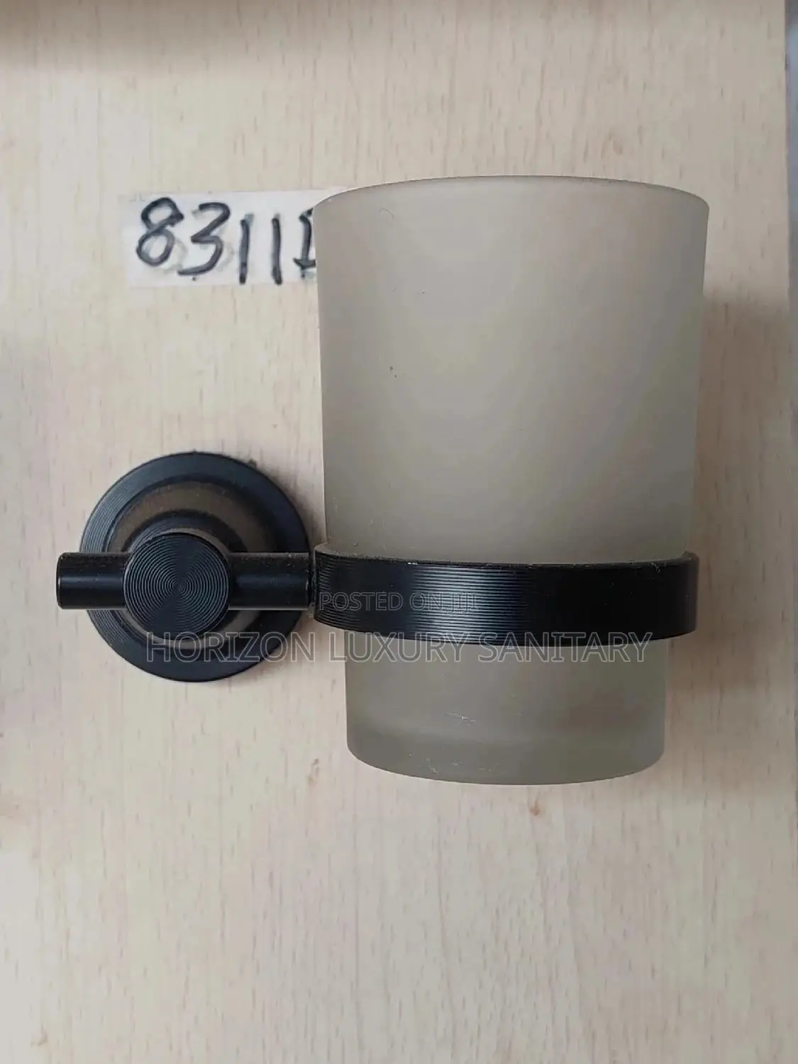 Wall Mounted Single Tumbler Holder Glass Toothbrush Holder