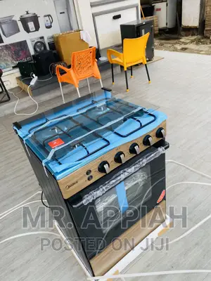 Unique Midea 4 Gas Cooker With Oven and Grill BMG6060-WD.