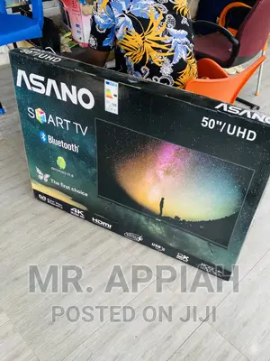 Eco-Friendly Asano 50 Inch Uhd Smart Bluetooth Tv(Black)