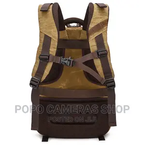 K-815 Leather And Canvas Camera Backpack