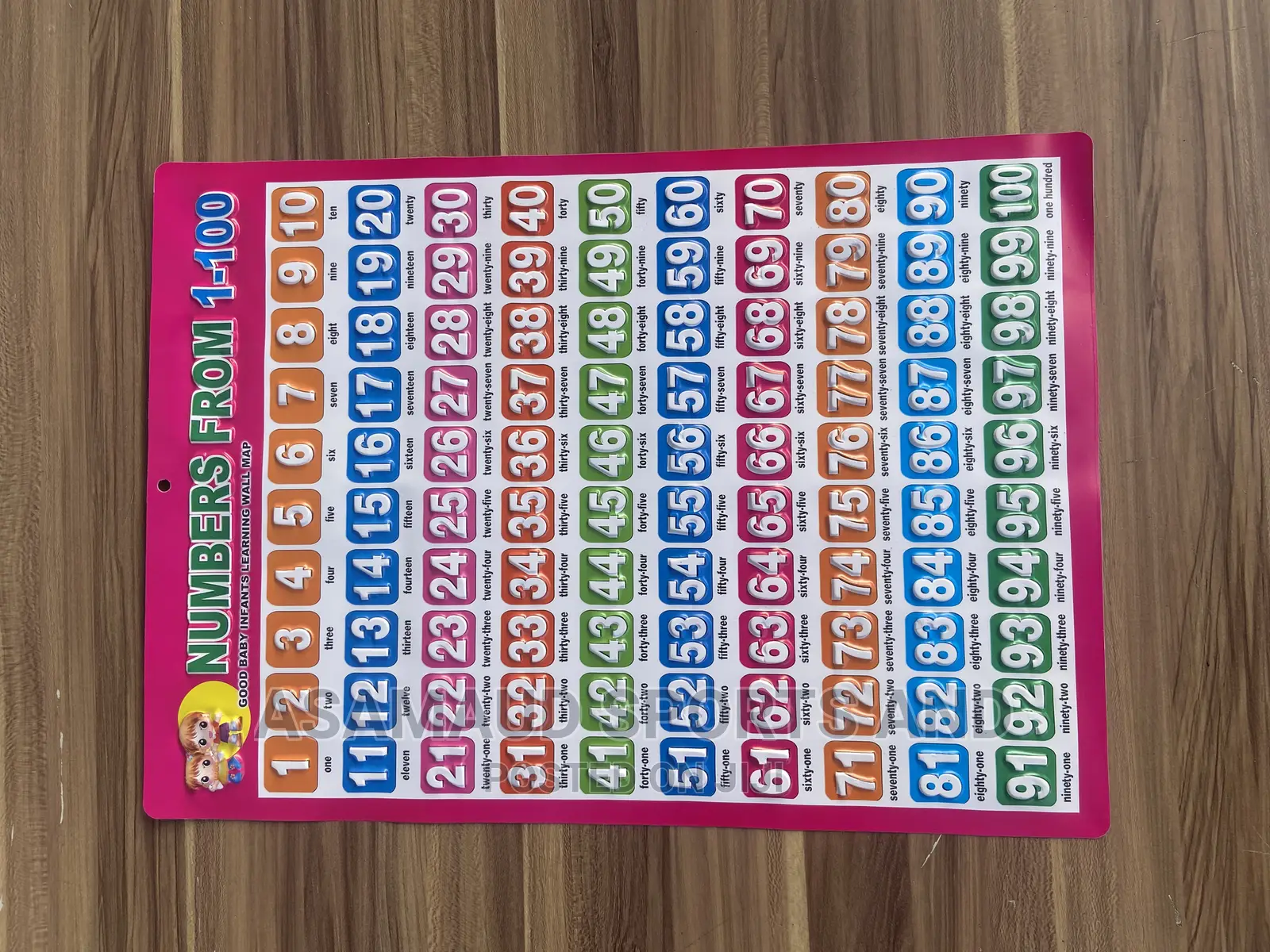 Original Kids Learning Material Numbers 1-100 Available