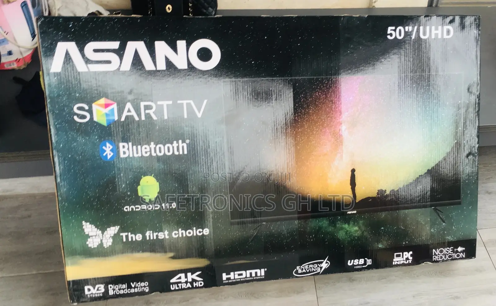 Durable Asano 50 Inches Glossy LED UHD Smart Tv