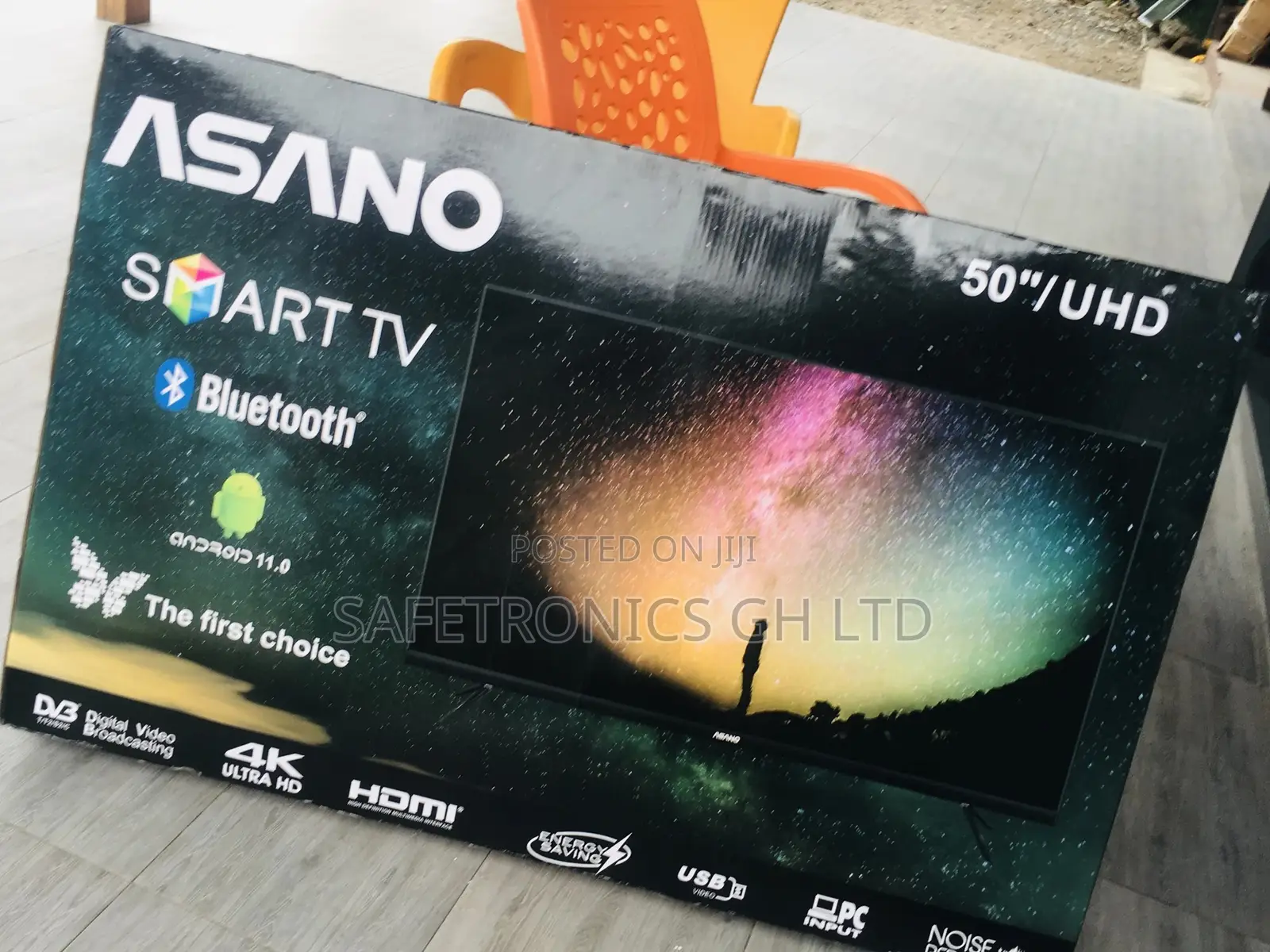 Durable Asano 50 Inches Glossy LED UHD Smart Tv
