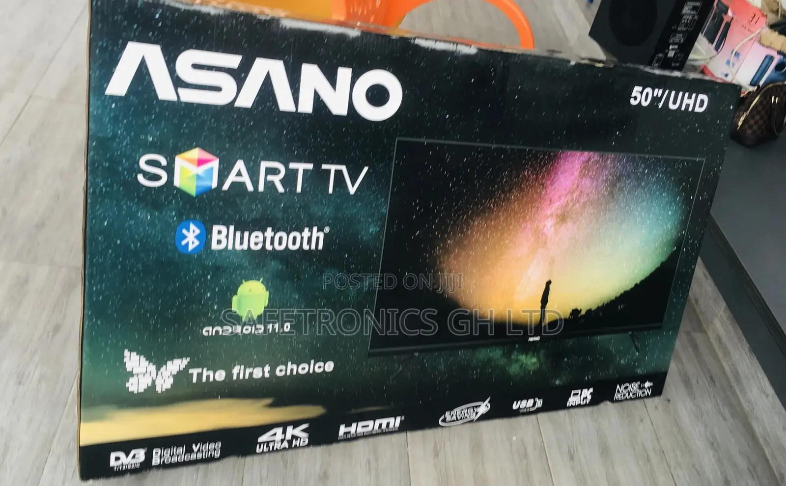 Clear Glossy LED Asano 50 Inches Smart UHD Tv