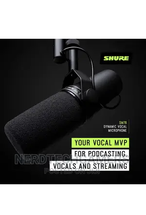 Shure Sm7b Vocal Dynamic Microphone for Broadcast, Podcast