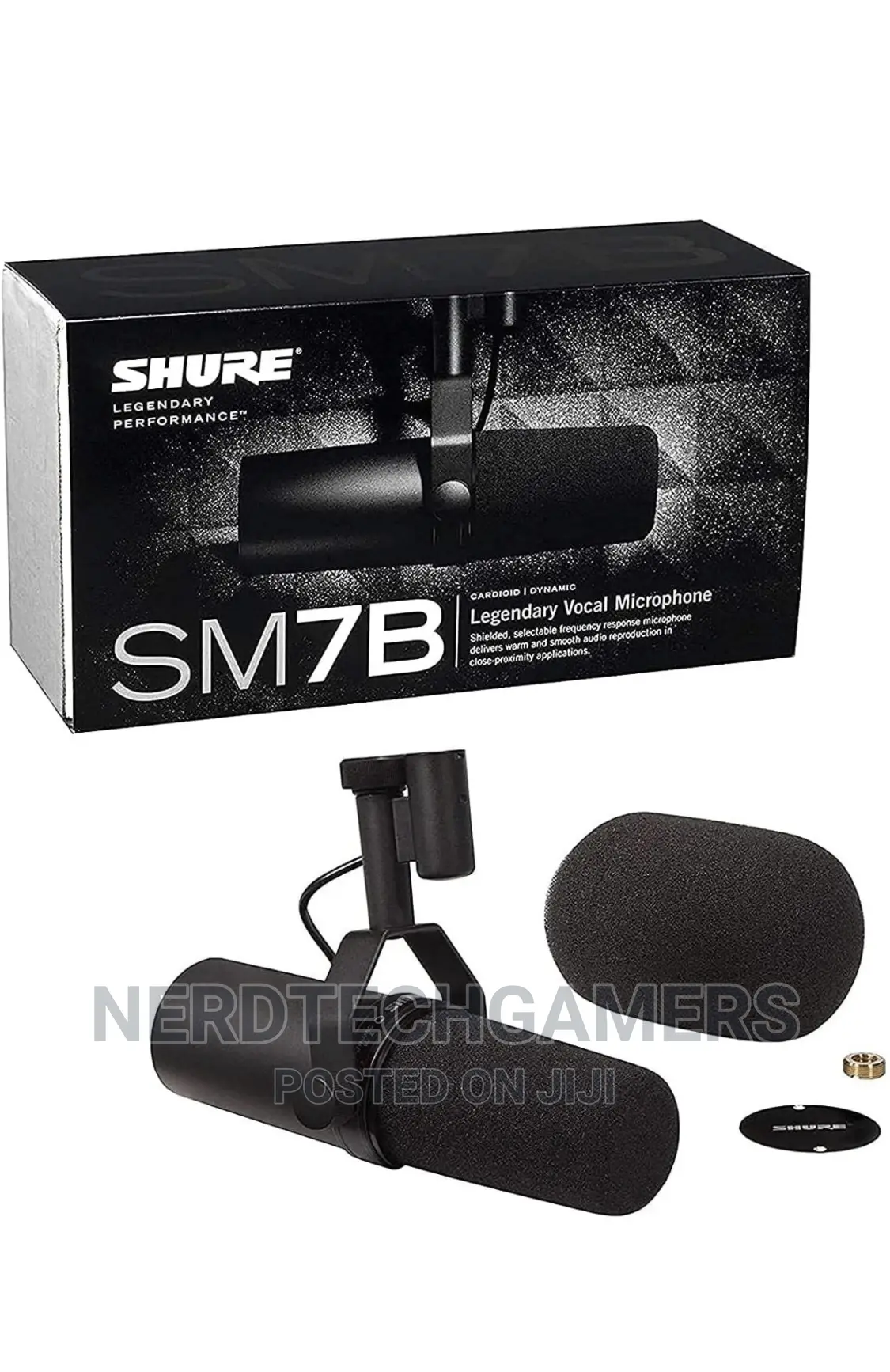 Shure Sm7b Vocal Dynamic Microphone for Broadcast, Podcast