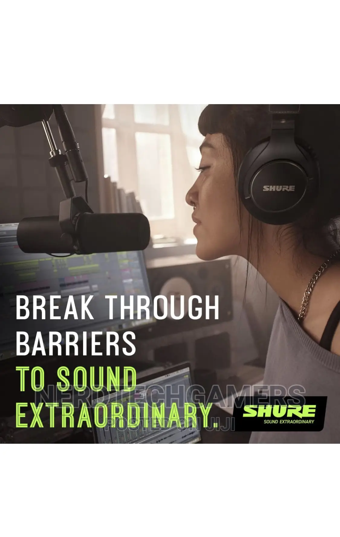 Shure Sm7b Vocal Dynamic Microphone for Broadcast, Podcast