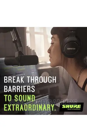 Shure Sm7b Vocal Dynamic Microphone for Broadcast, Podcast