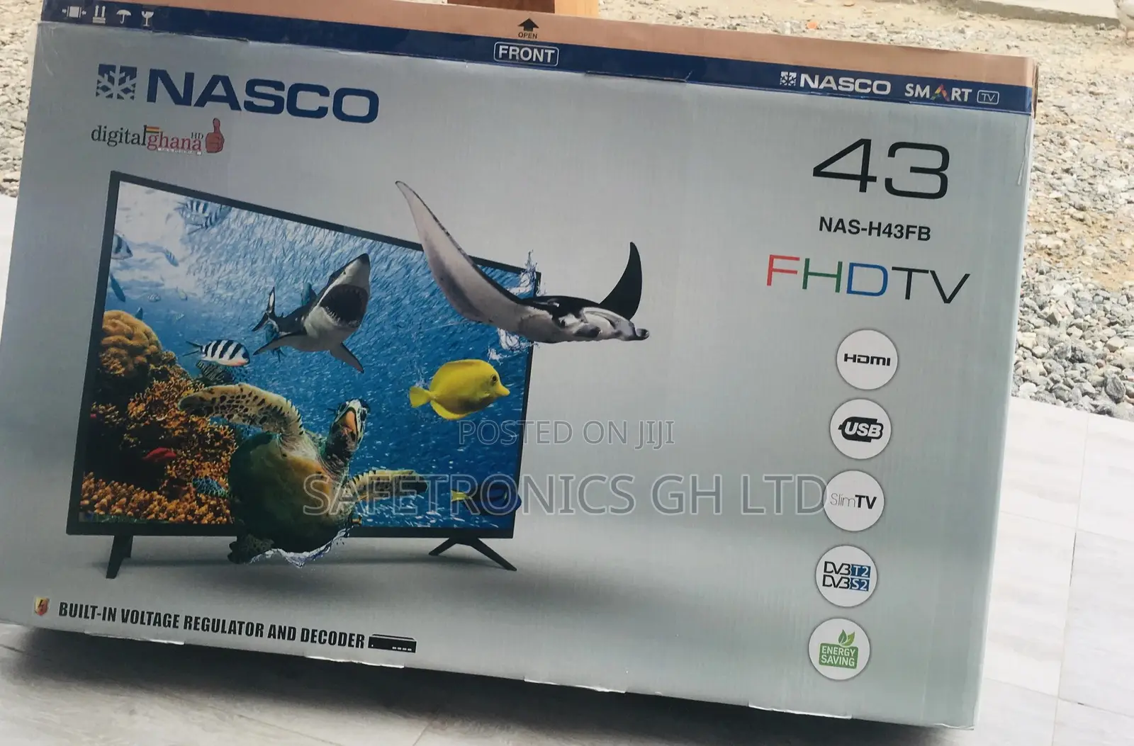 43 Inches Glossy LED Nasco Tv Digital Satellite