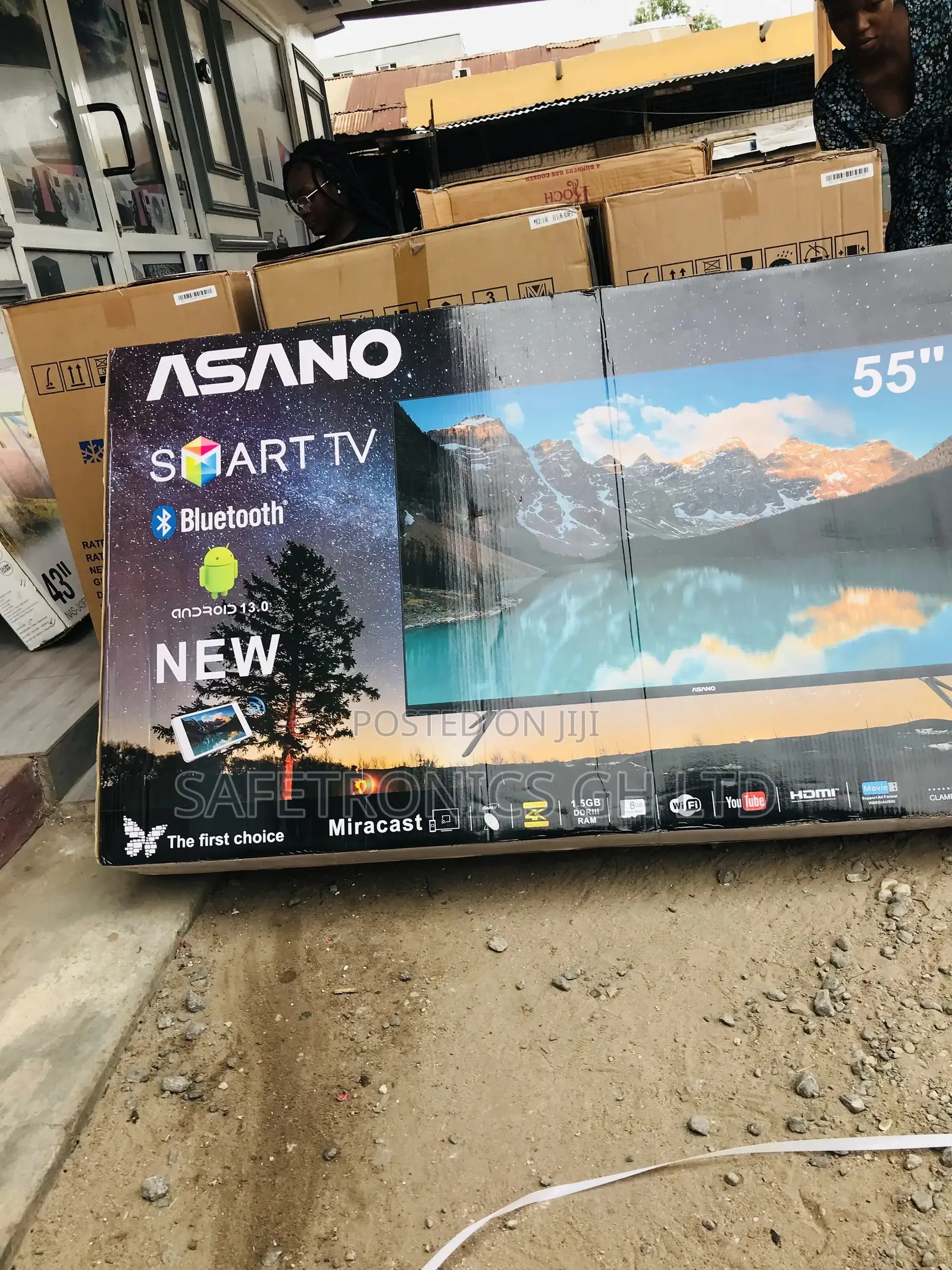 UHD LED Smart Asano Bluetooth 55 Inches Glossy