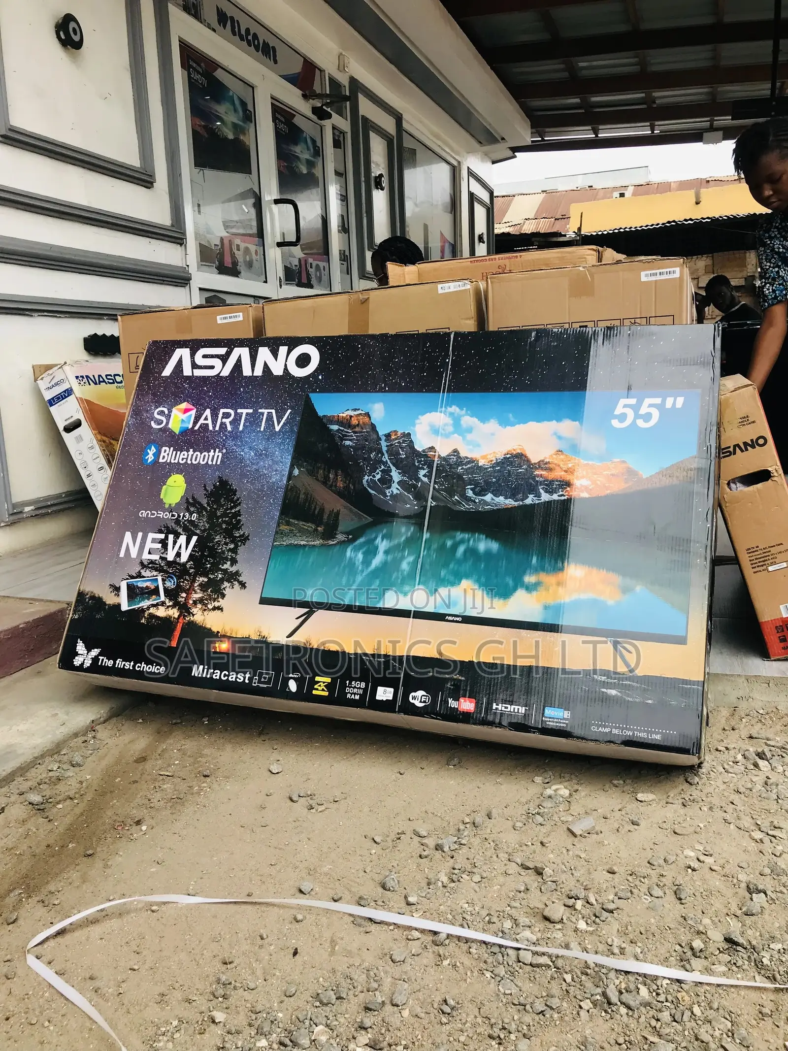Ultra Smart Asano LED 55 Inches Glossy UHD Bluetooth Tv