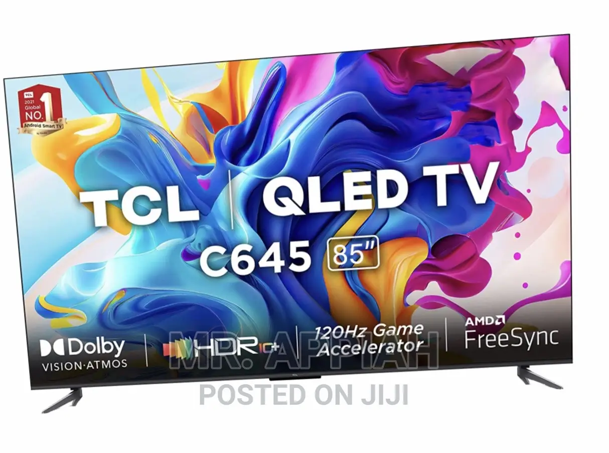 Latest and Affordable TCL 85 Inch QLED Smart Tv(85C645)