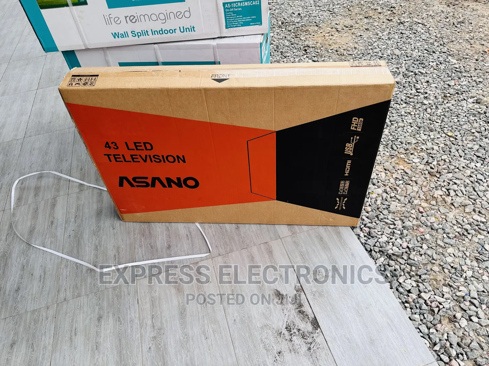Greater High Contrast FHD Satellite Asano 43” Tv 