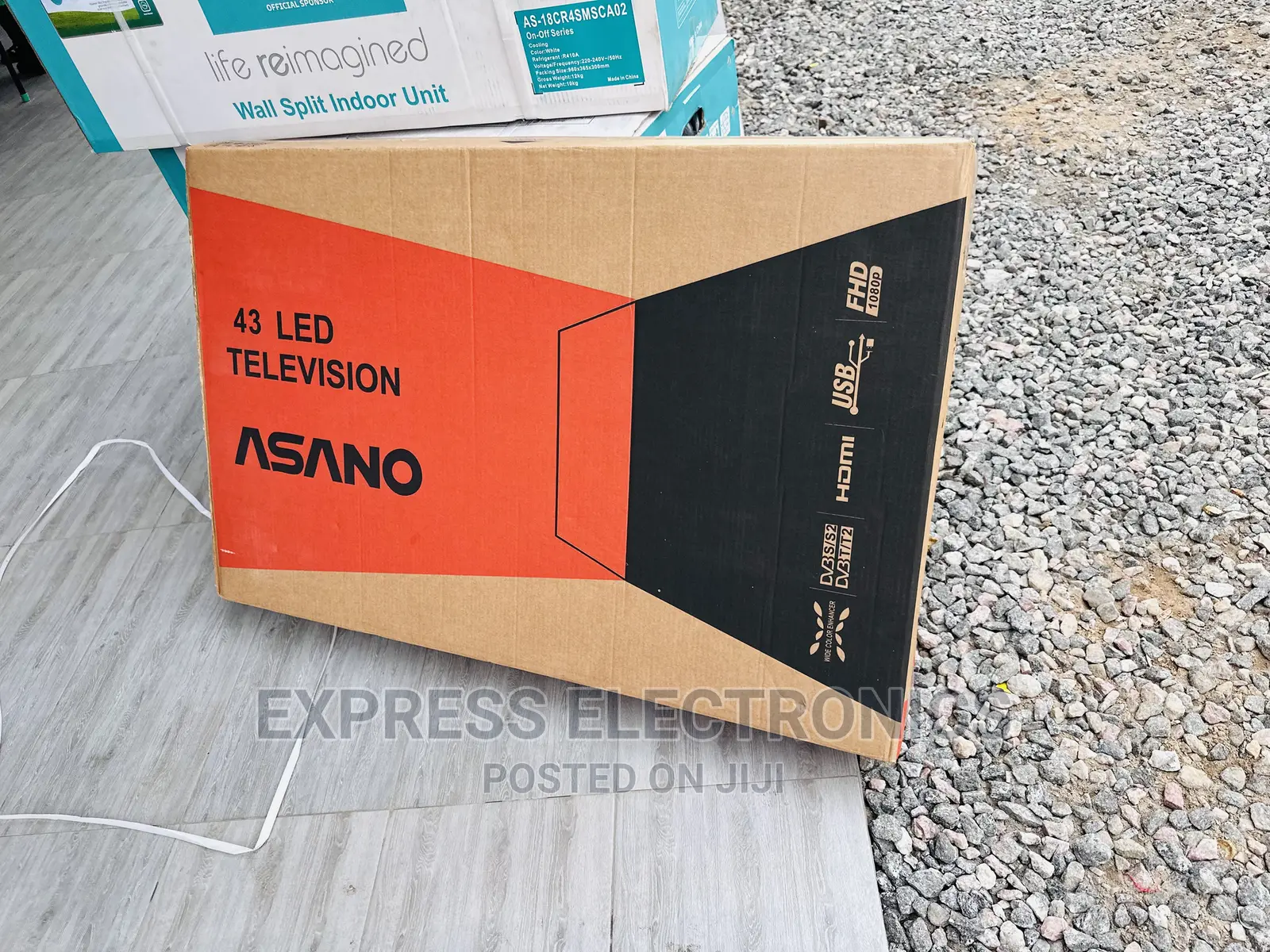 A Year Warranty on Asano FHD Satellite Tv 43