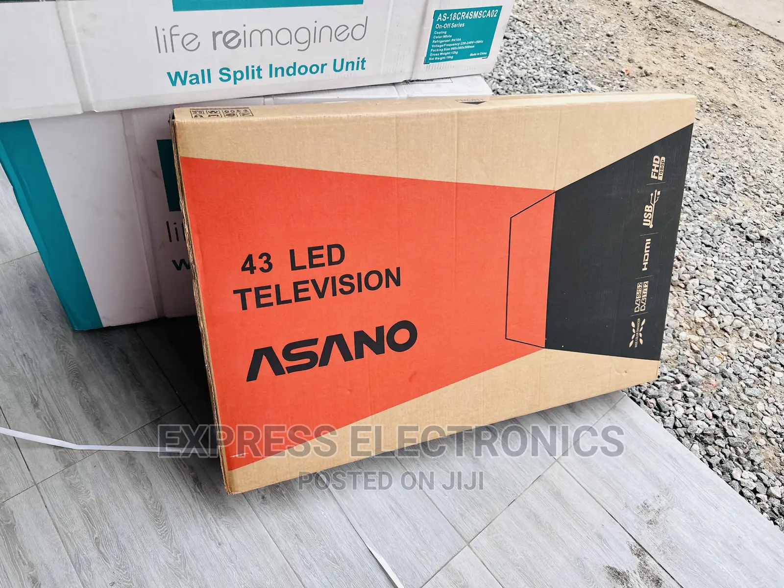 A Year Warranty on Asano FHD Satellite Tv 43