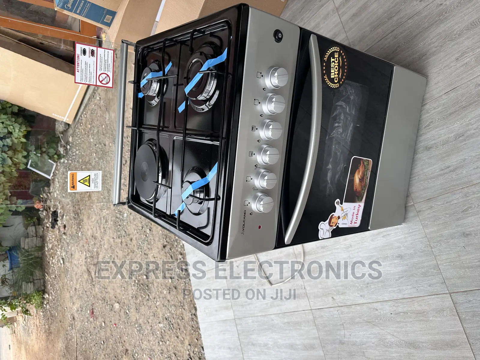 Oven Light LED Sleek Slivercolor 3-1 Cooker Gas and Electric