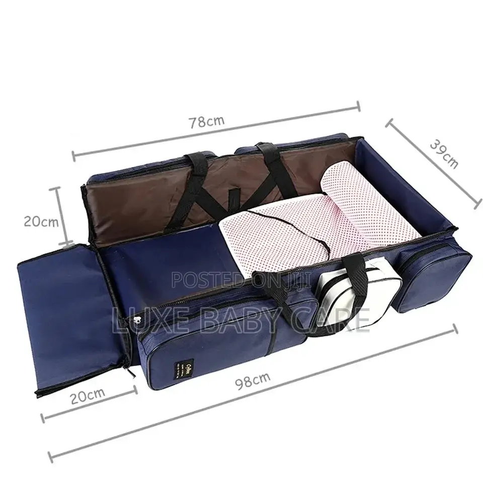 Multifunctional Crib Bag,Portable Travel Cot