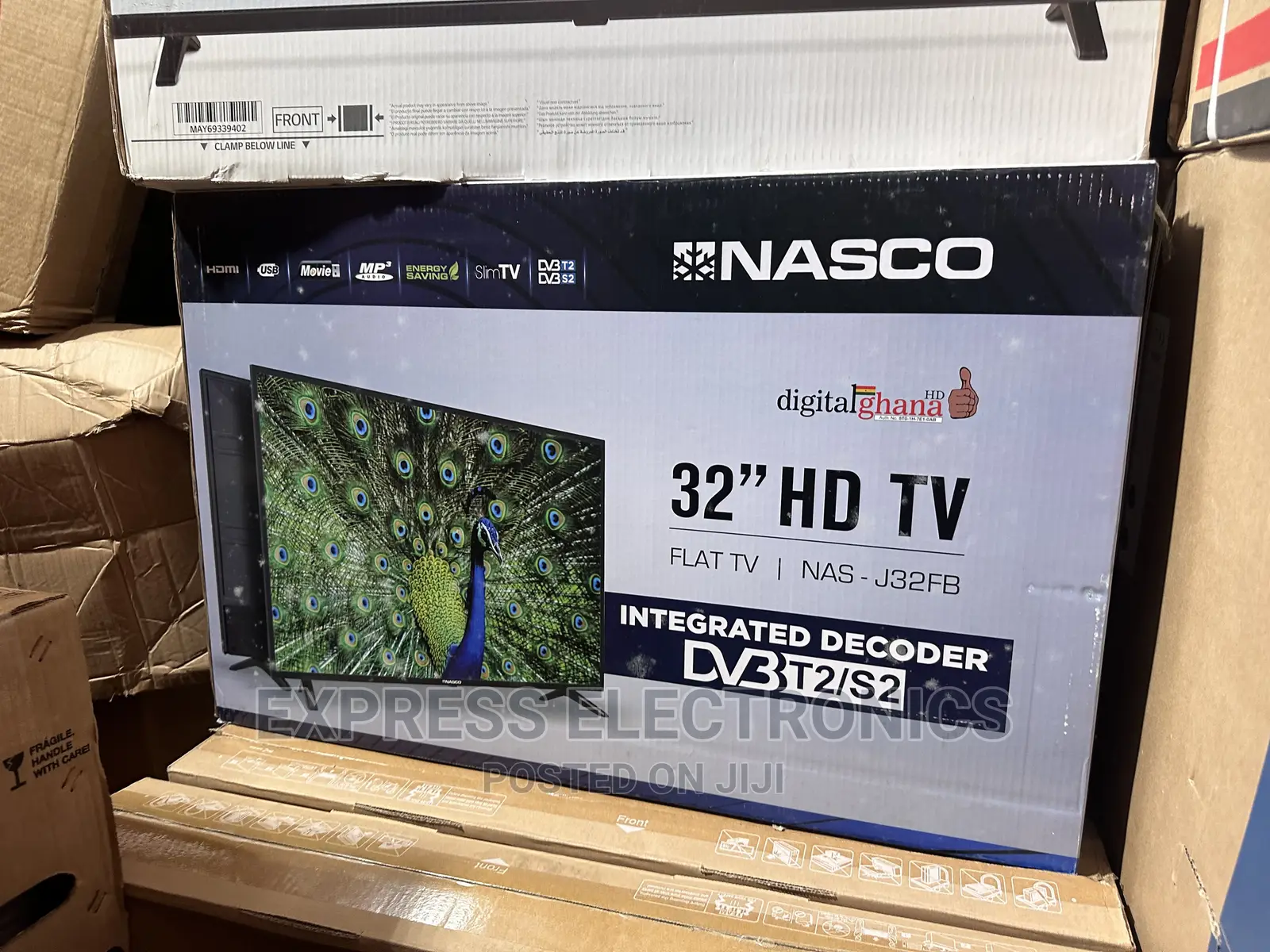 Greater Contrast Slim Nasco 32” FHD Satellite Digital