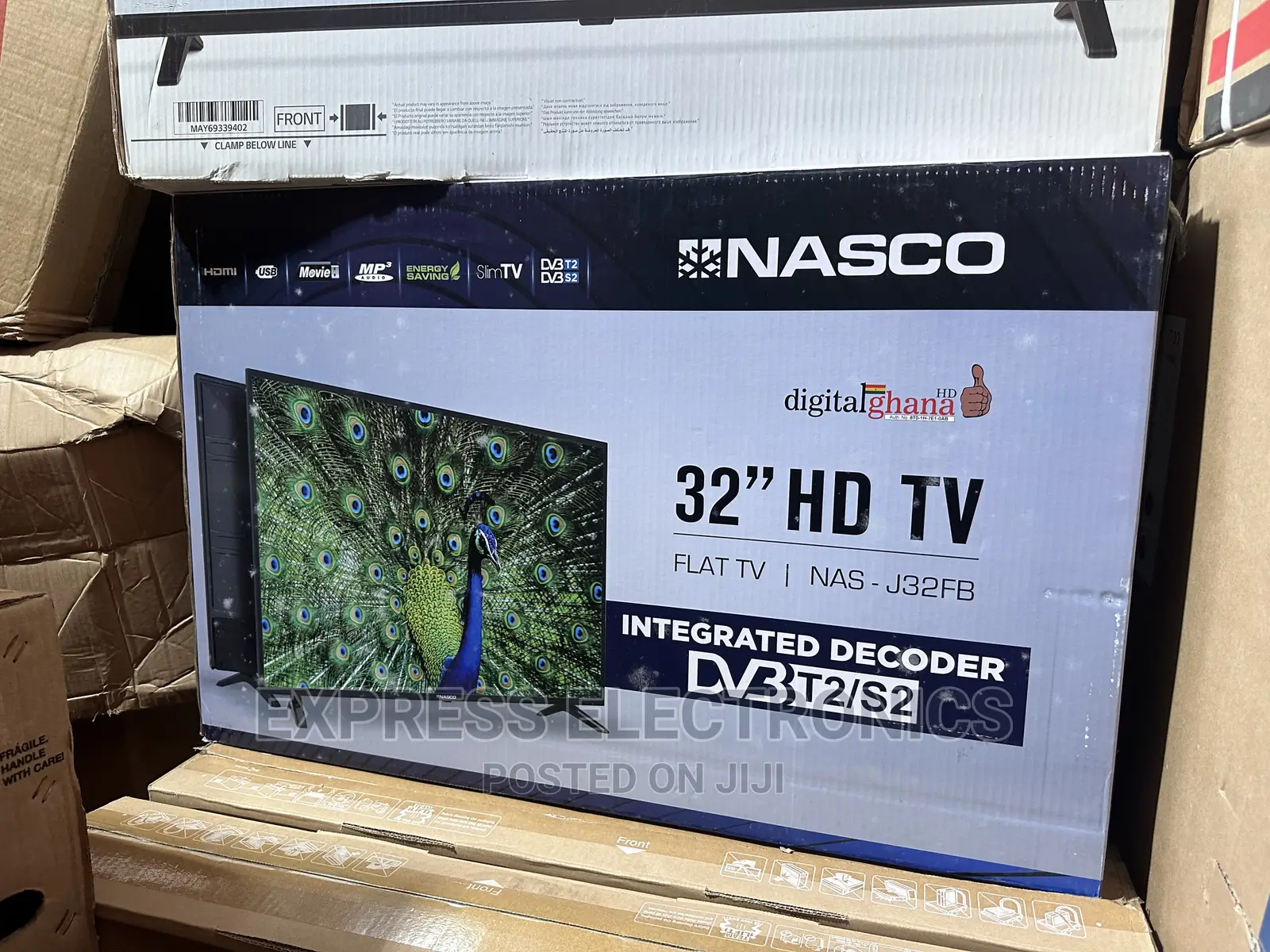 Greater Contrast Slim Nasco 32” FHD Satellite Digital