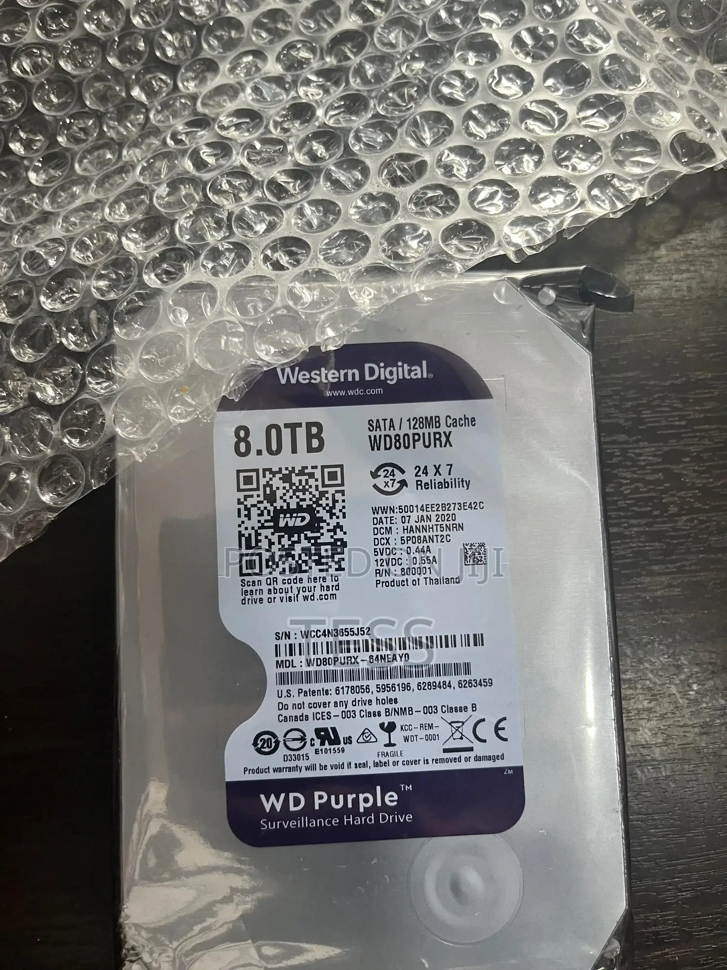 8tb Surveillance Hard Drive Disk W/D Purple