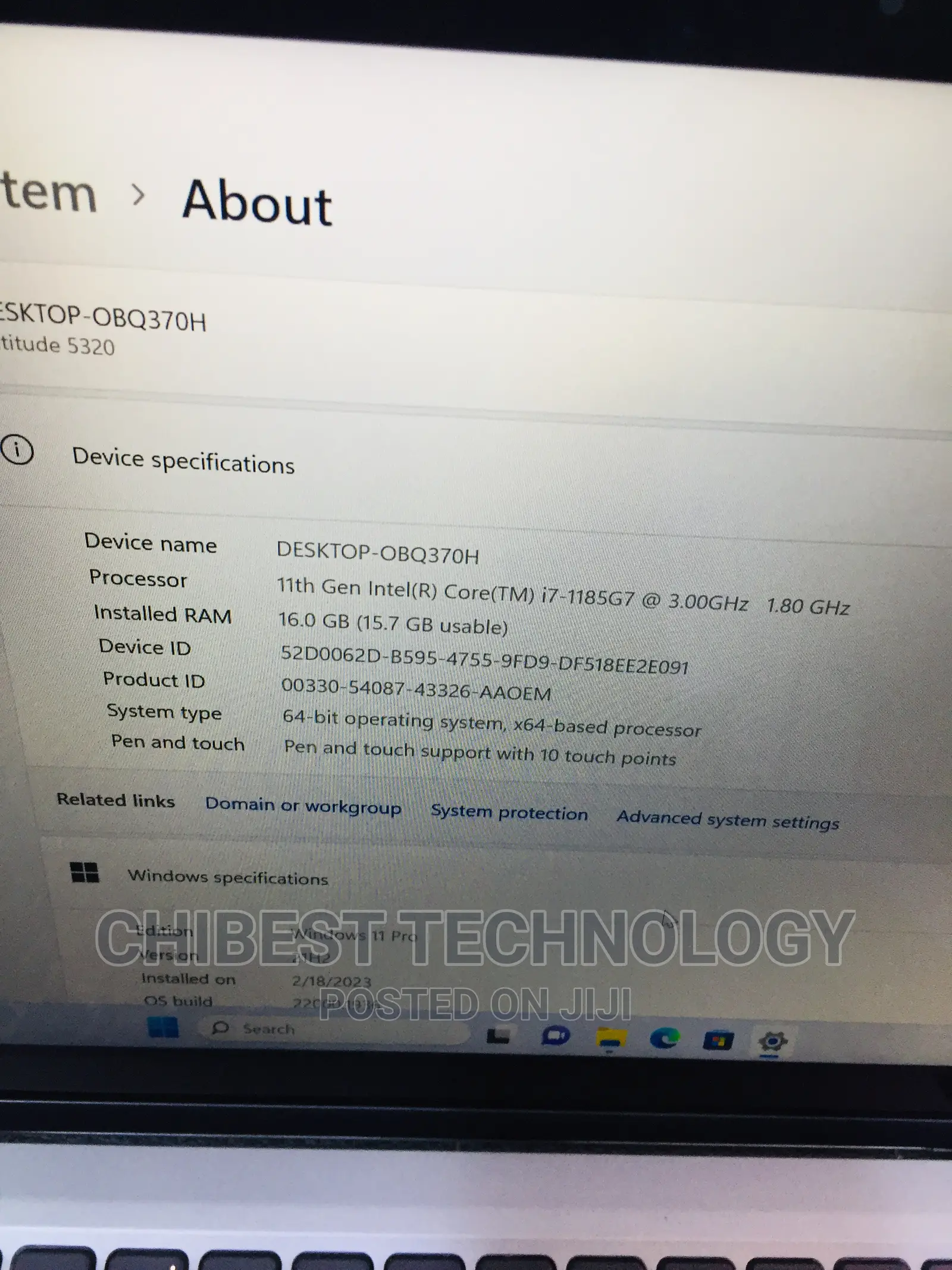 Laptop Dell Latitude 5320 8GB Intel Core I7 SSD 512GB