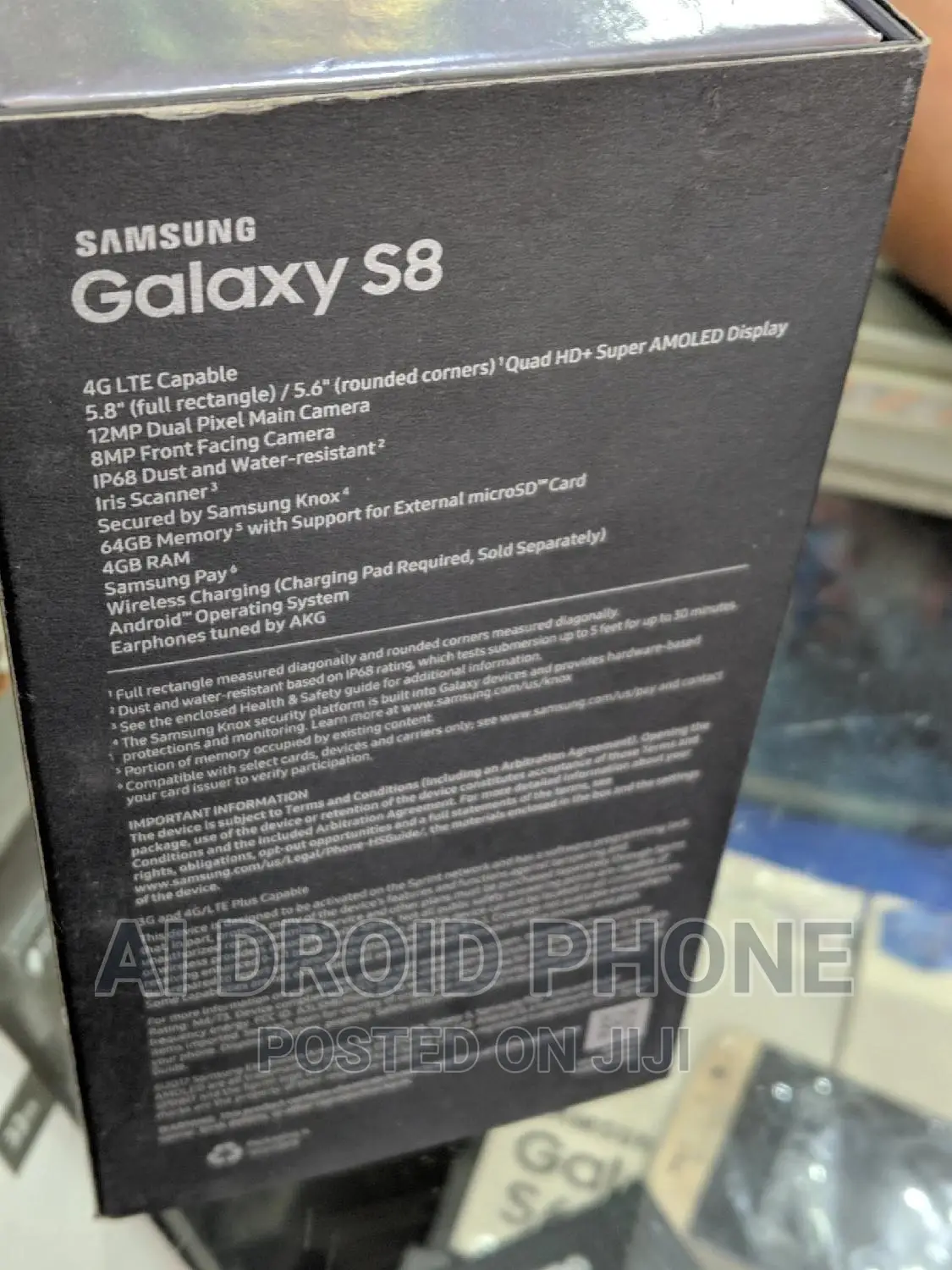 New Samsung Galaxy S8 64 GB Black