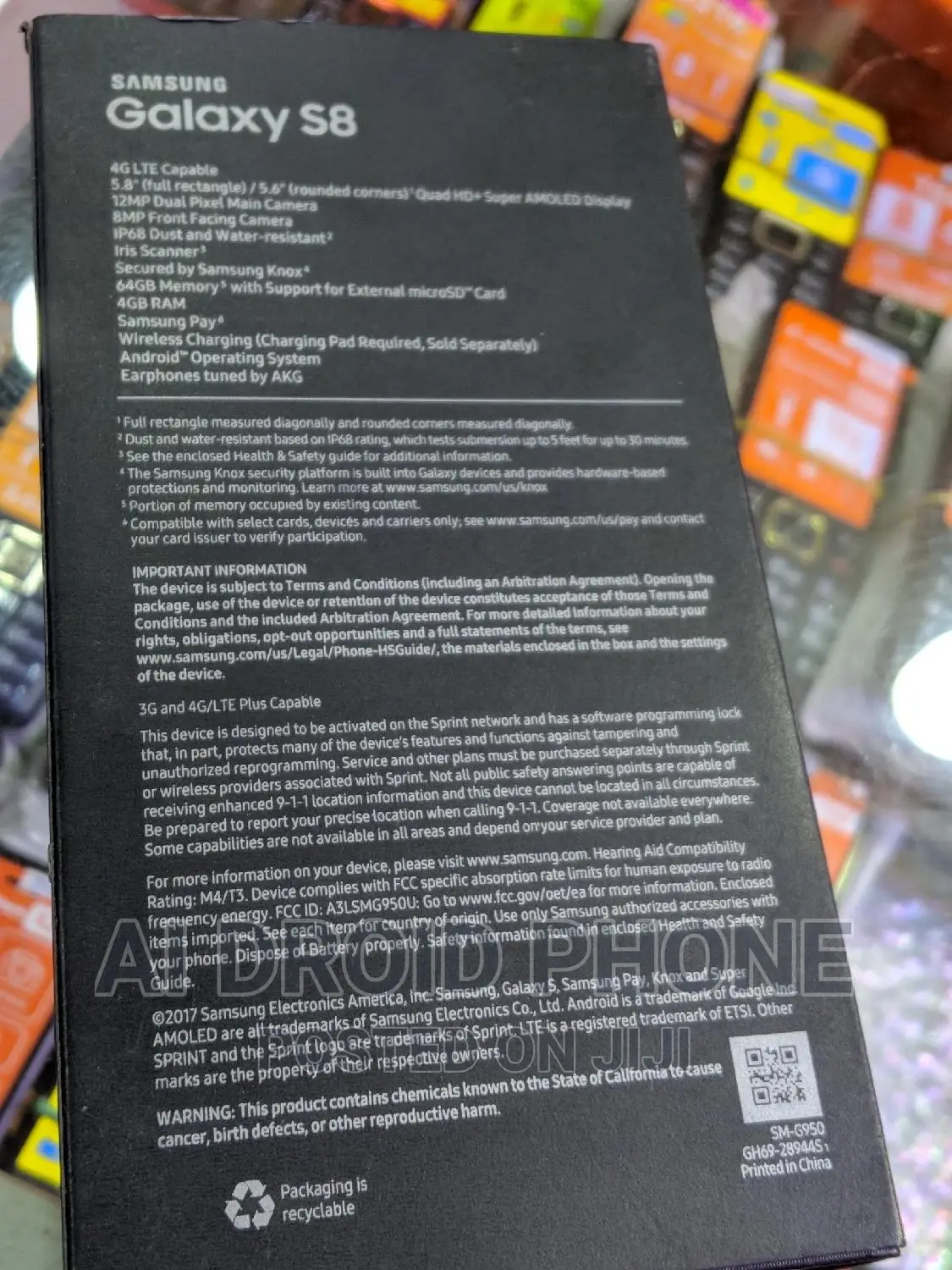 New Samsung Galaxy S8 64 GB Purple