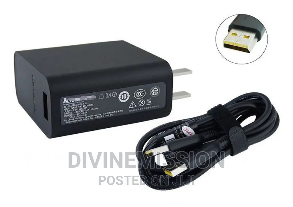 Lenovo Yoga Charger 20v. 3.25a. 65w