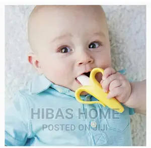 Baby Banana Silicone Teether Baby Brush
