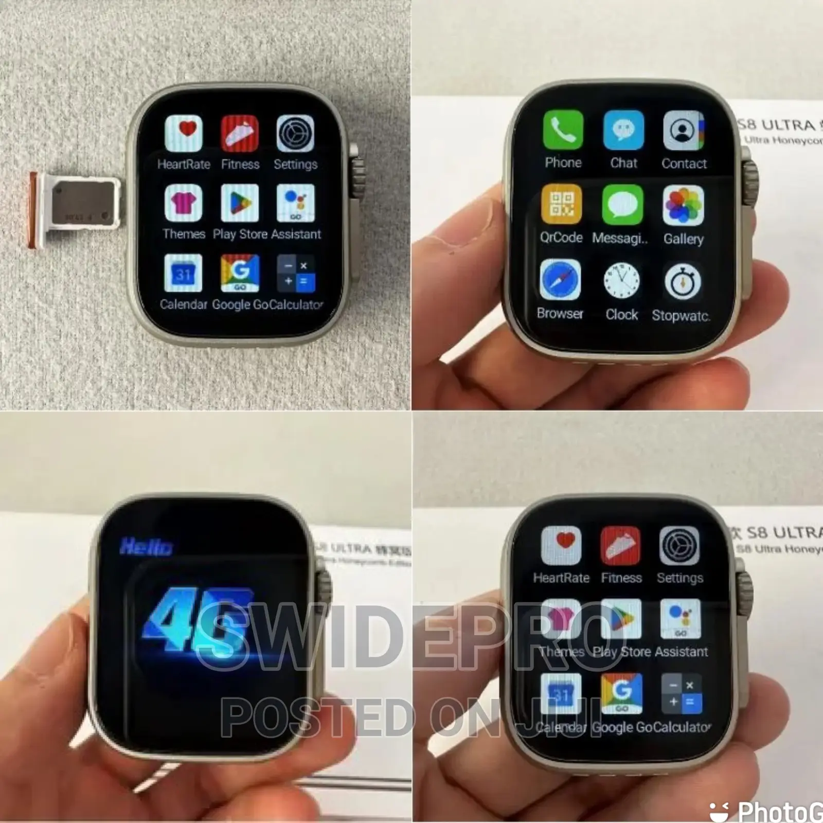 Smart 4g Android Dual Camera Smart Watch With Sim Slot