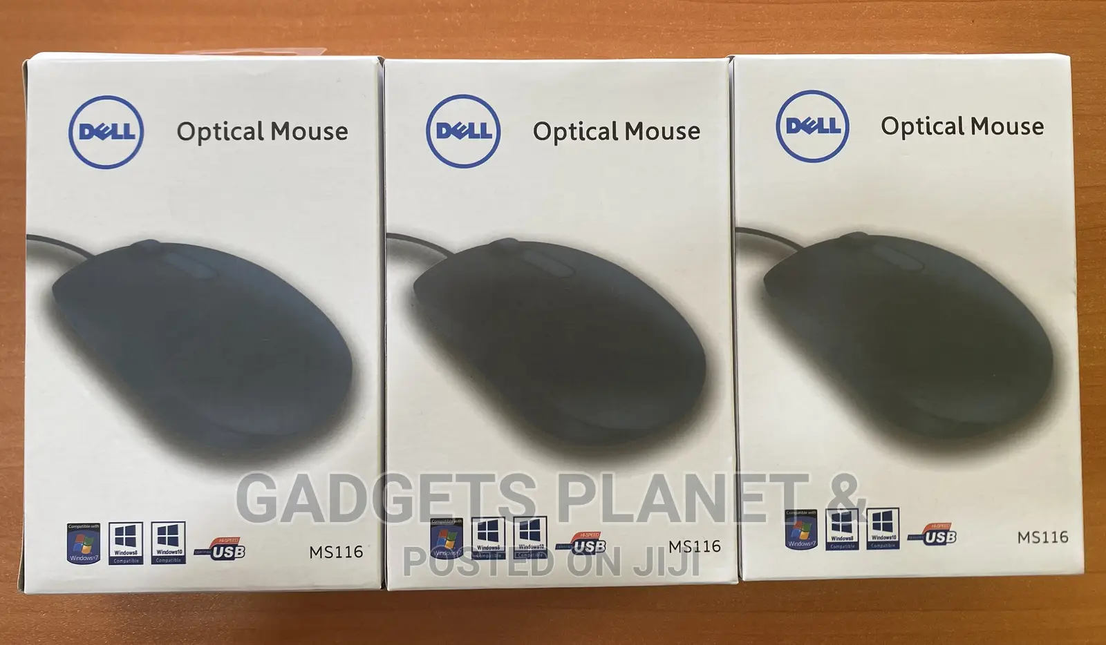 Dell MS116 Optical USB Mouse - BLACK