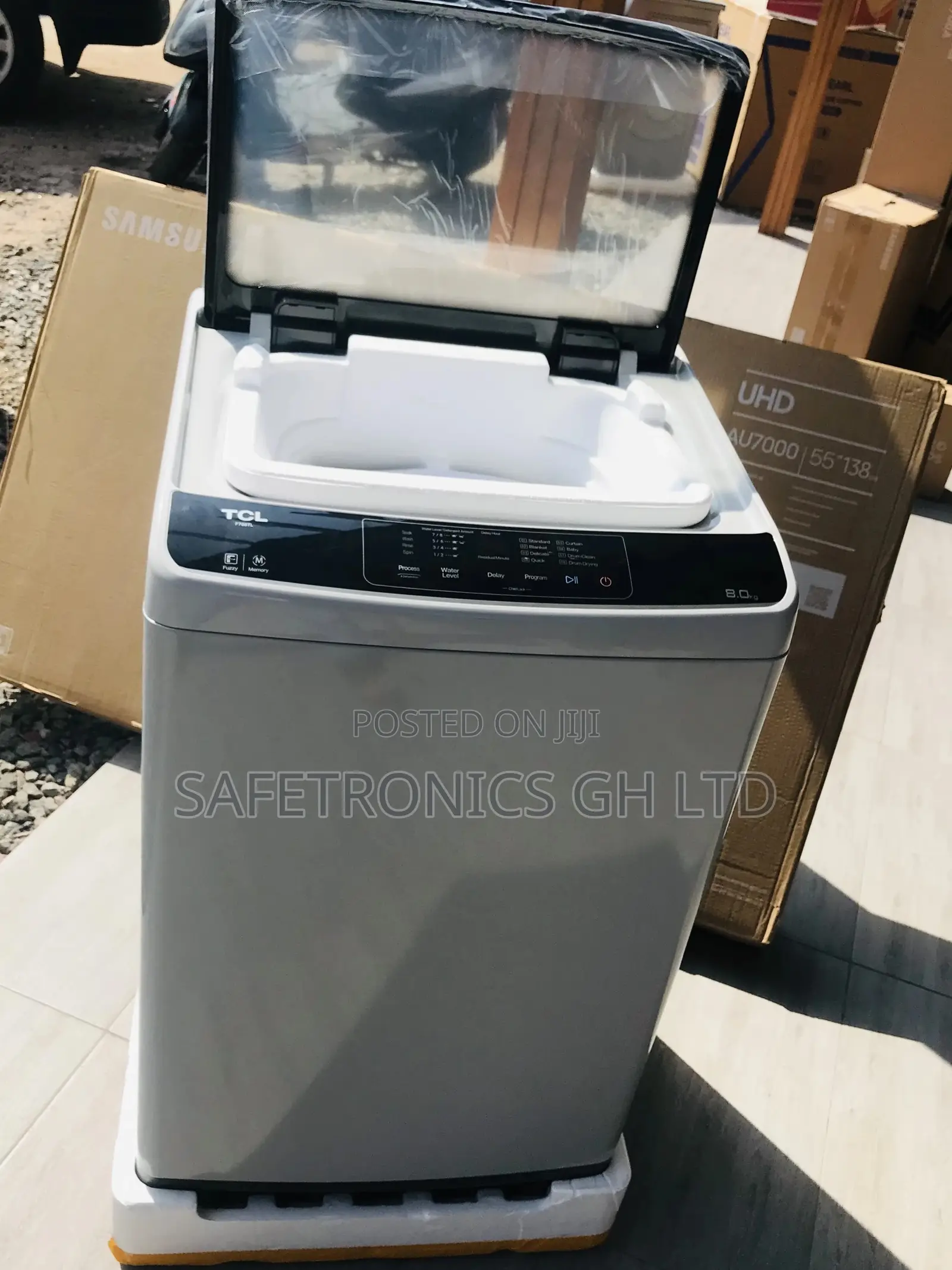 Low Noise Washingmachine TCL 8kg Topload Semiautomatic