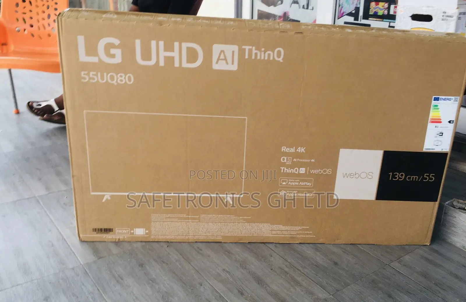 Uq80 55 Inches Glossy LED Lg Smart Crystal Tv