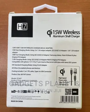 Heatz Qi 15W Wireless Aluminum Shell Charger - ZC607