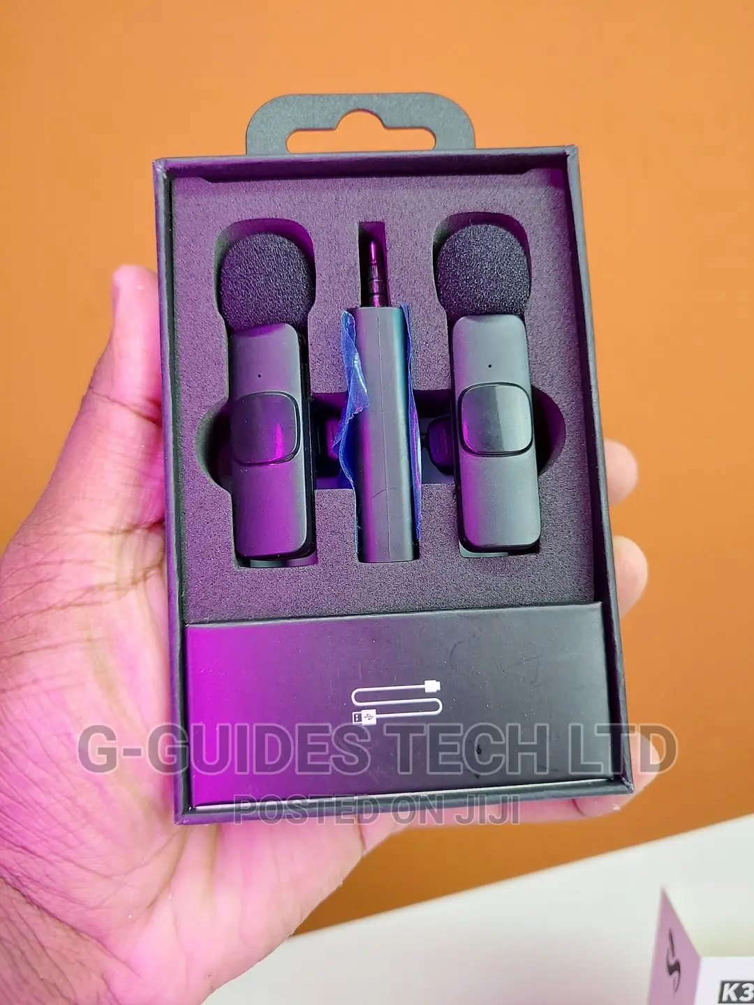 K35 Dual Wireless Microphone For 3.5mm Aux Supported Devices
