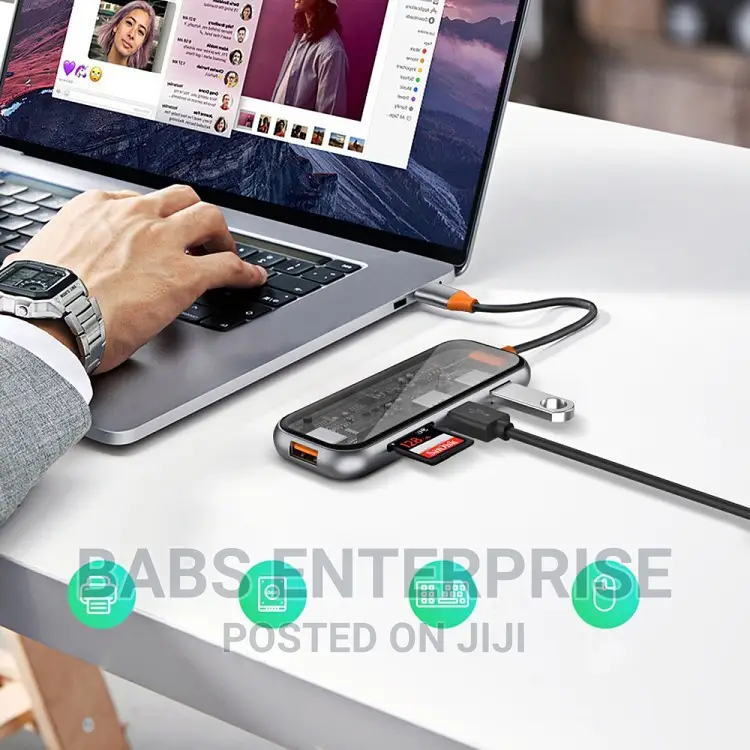 WIWU Cyber Series Multifunctional 5-in-1 USB-C Hub