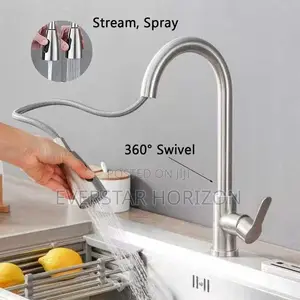 Luxury 360° Rotation Pullout Hot and Cold Kitchen Faucet