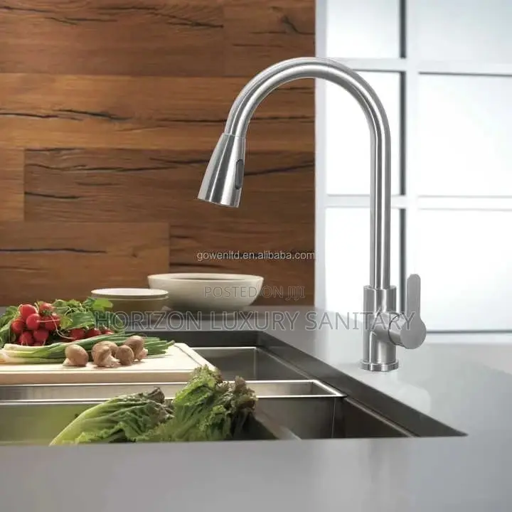 Luxury 360° Rotation Pullout Hot and Cold Kitchen Faucet