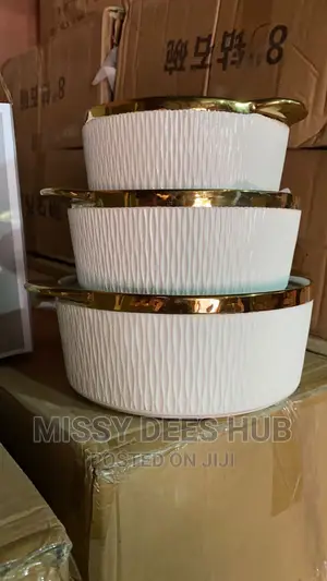 3pcs Ceramic Soup Pot