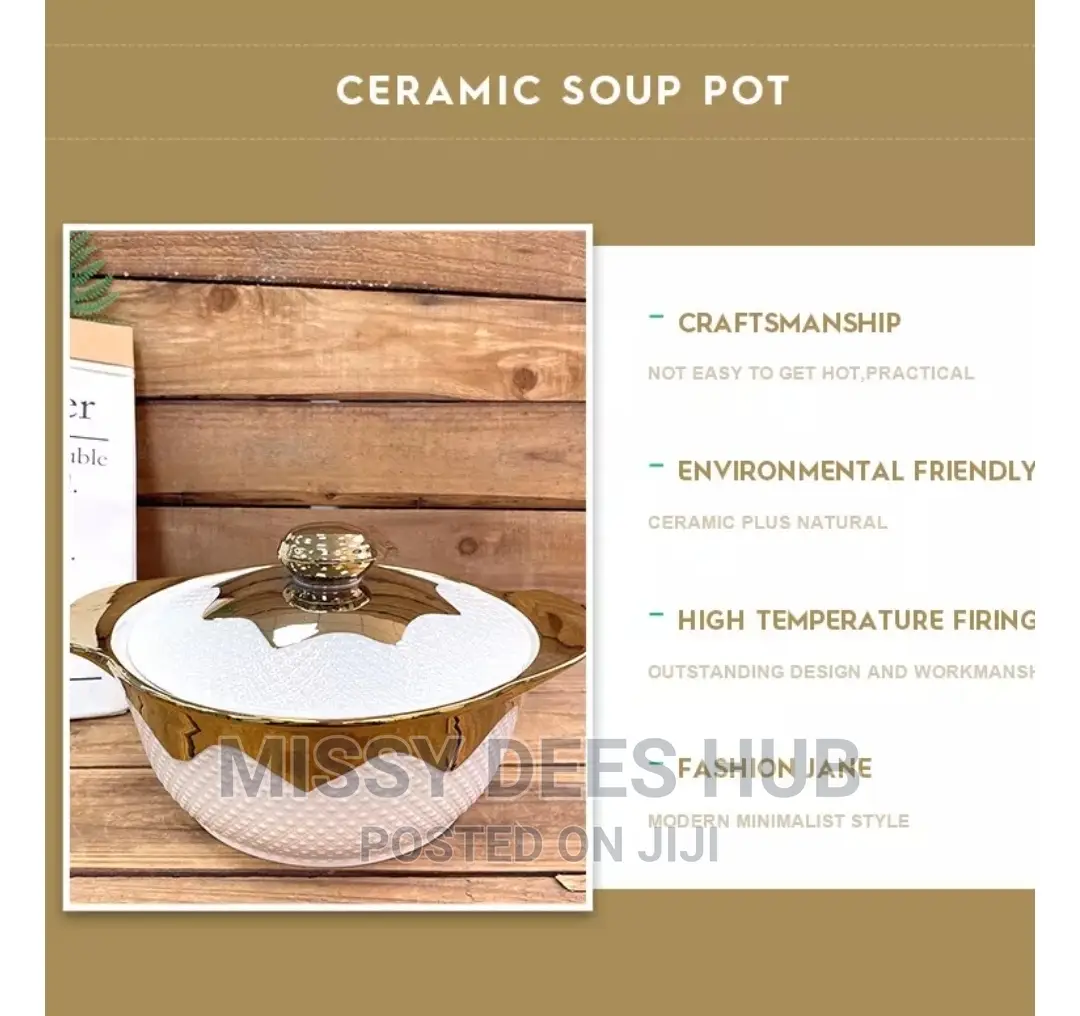 3pcs Ceramic Soup Pot