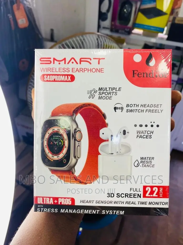 Fendior Smartwatch + Free Airpod With Strap